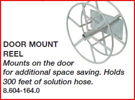 Prochem 8.604-164.0 - Door Mount High Pressure Solution Reel 300 ft Powder Coated